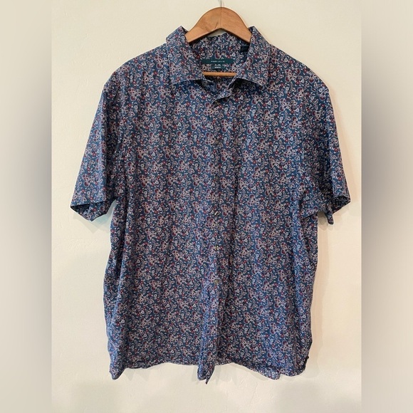 Perry Ellis - Floral print Button Down Shirt - Picture 1 of 6